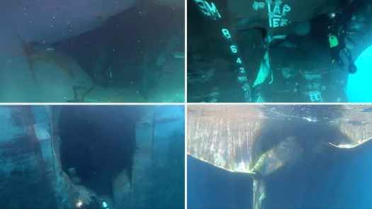 Limpet Mine damage to 4 ships